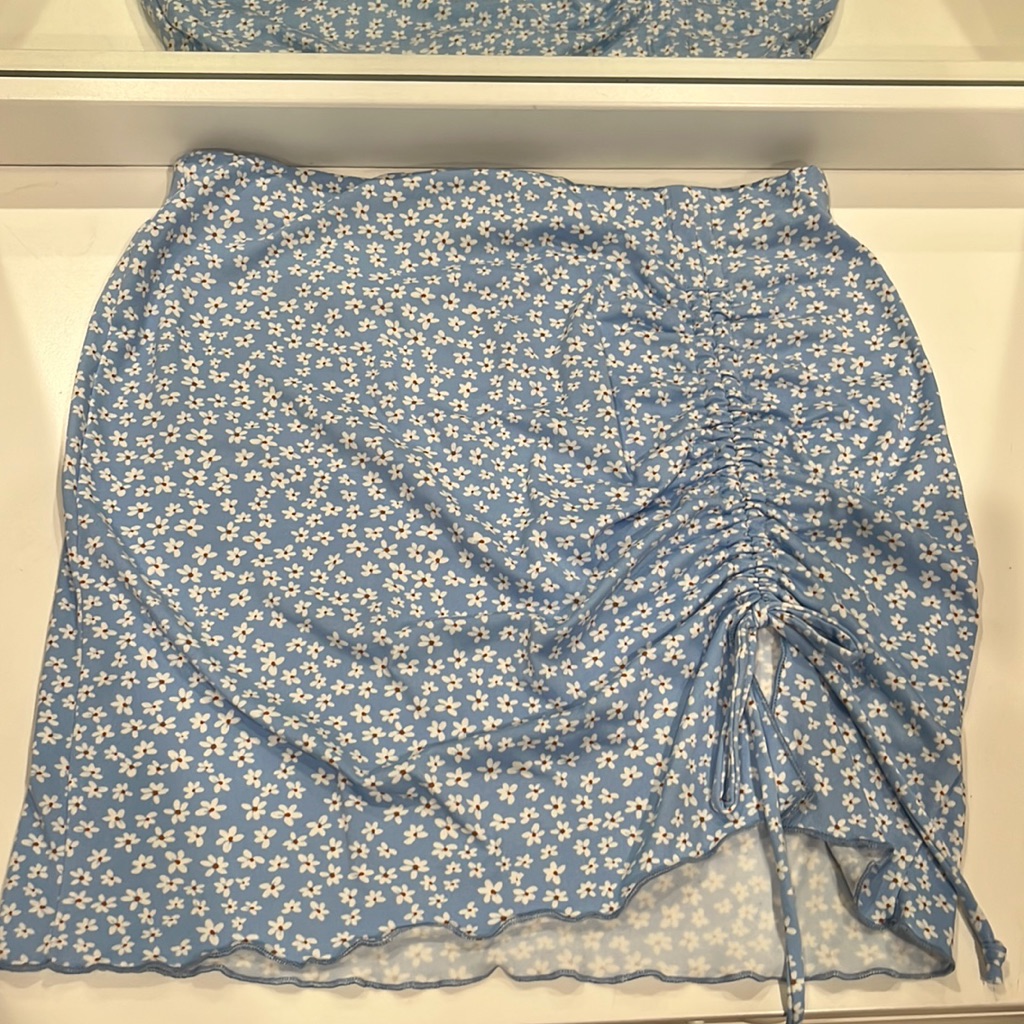 Altered State Side Cinch Mini Floral Skirt